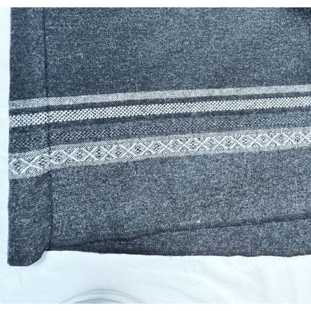 Vintage Eddie Bauer Recycled Wool Maxi Wrap Skirt Charcoal Gray Fall 6 - Picture 10 of 12